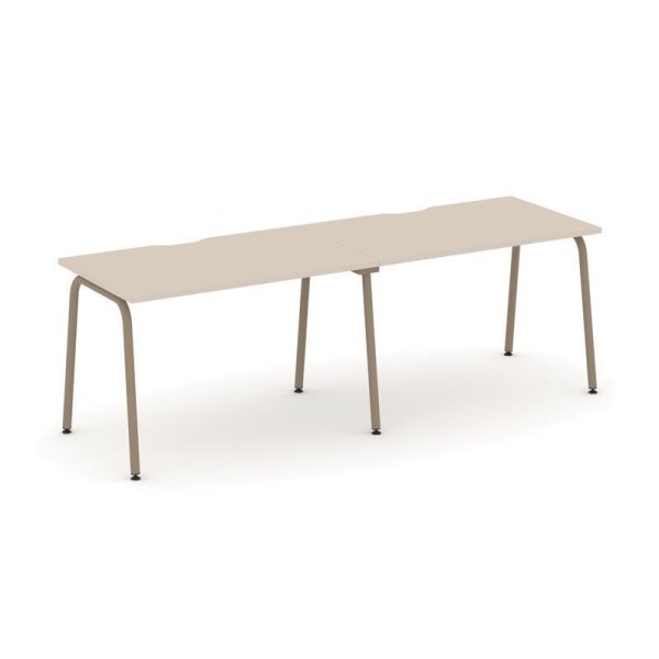 Рабочая станция 2 места ES.RS-2.2-VK (2360х730х750) (Капучино/Металл Латте)