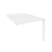 Стол-приставка двойной на П-образном м/к к опорным элем. Onix O.MP-D.SPR-1.7 980x1475x750 (Тиквуд Темный/Белый Металл)
