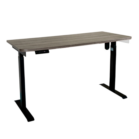 Стол c электроприводом LA-T33-E6 (1400x700x725-1165) (Серо-бежевый дуб | Черный)