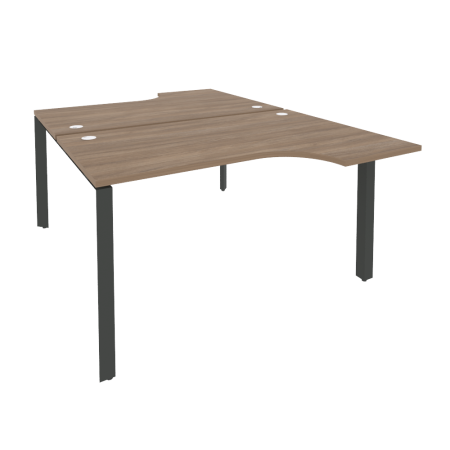 Рабочая станция на П-образном м/к Onix O.MP-D.SA-2 1380x1995x750 (Дуб Аризона/Черный металл)