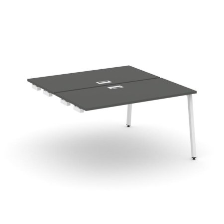 Стол-приставка к опорным элементам SN-4A.DPRS-014 (1580х1432х750) (Антрацит/Металл Белый)