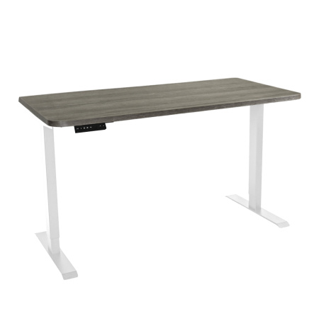Стол c электроприводом  LA-SR2 (1400x700x700-1140) (Серо-бежевый дуб | Белый)
