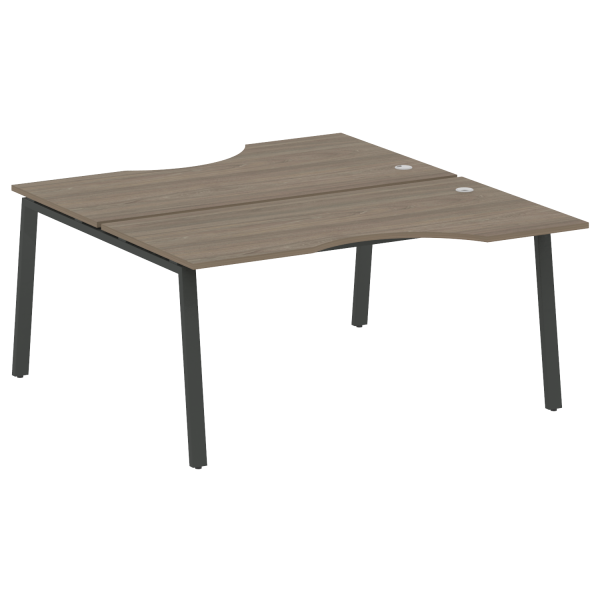 Рабочая станция криволинейная Metal System Style БА.РАС-СА-2.1 1600x1835x750 (Вяз/Антрацит металл)