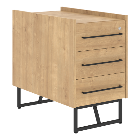 Тумба приставная LOFTIS LLC-3D 461х800х750 (Дуб Бофорд)