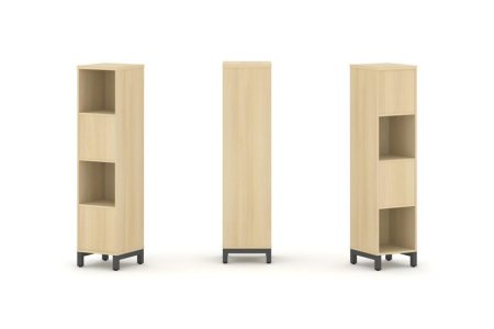 Набор стеллажа 2-х сторонний, 4 яруса SN.NSD-411 (387х400х1615) (Акация Лорка/Металл Антрацит)