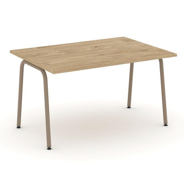 Стол переговорный ES.PRG-1.3-K (1380х980х750) (Тиквуд Светлый/Металл Латте)