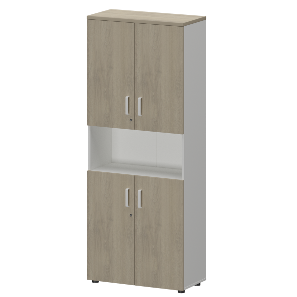 Шкаф Смарт СМШ-58Д4 Тип2 792x380x1990 (Белый/Кронберг)