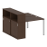 Рабочая станция с опорным шкафом-купе Metal System Style БП.РС-СШК-2.1 1410x1475x1098 (Дуб Наварра/Серый металл)