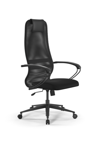 Кресло для руководителя Метта Sit 8 B1-8K - X1+UMF(X1) /Uh00/Wh00/K1bL(M09.B11.G19.W02) (Темно-серый | Черный)
