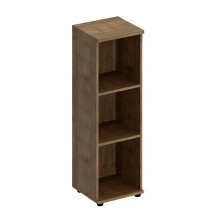 Стеллаж средний узкий Комфорт МП2 К 425 400x380x1230 (Дуб шамони темный)