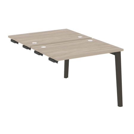 Стол-приставка двойной на деревянных опорах Onix Wood OW.D.SPR-1.7 980x1475x750 (Дуб Аттик/Дуб Темный)