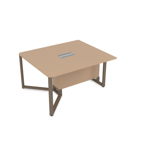 16СКН.122 Стол-квадрат бенч, начальный модуль  (1200x1200x750) (Mokko | Tabaco)