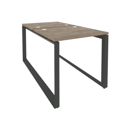 Рабочая станция на О-образном м/к Onix O.MO-D.RS-2.0.7 780x1475x750 (Тиквуд Темный/Черный металл)