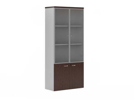 Шкаф комбинированный алюм. Flash FLS331 900x420x2069 (Дуб темный)