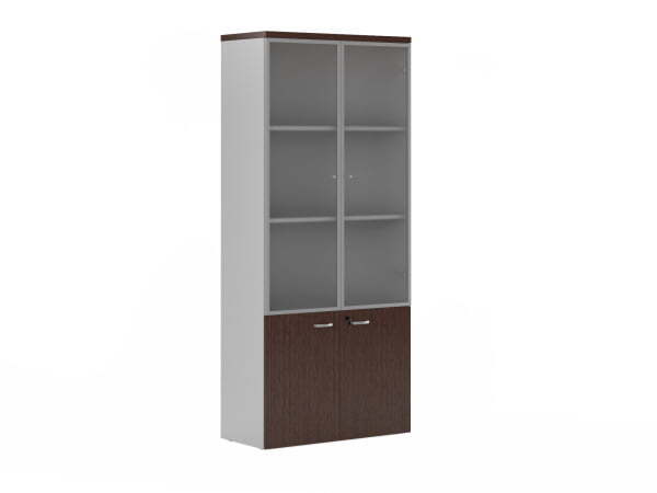 Шкаф комбинированный алюм. Flash FLS331 900x420x2069 (Дуб темный)