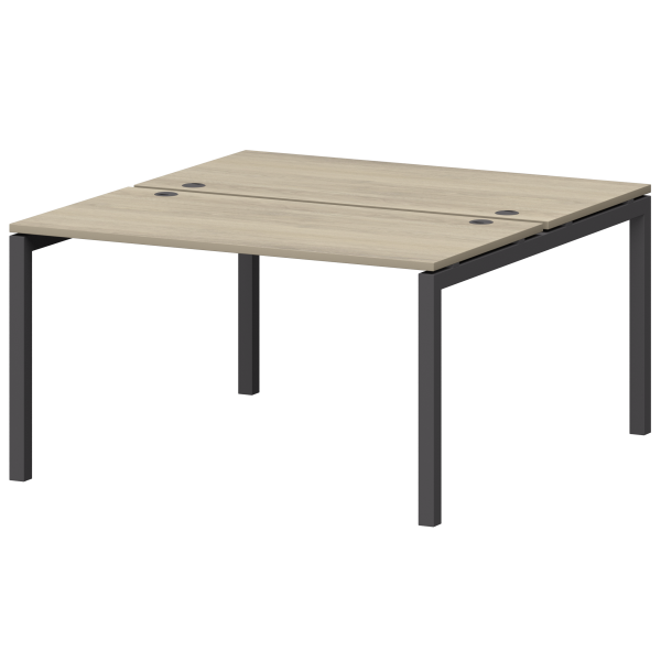 Бенч двойной на металлокаркасе Смарт СМС2-П-12К.149.Пр50 1200x1496x750 (Кронберг/Антрацит)