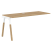 Элемент раб.станции Forta FIST 1567 1580x733x670 (Дуб Гамильтон/Черный графит)