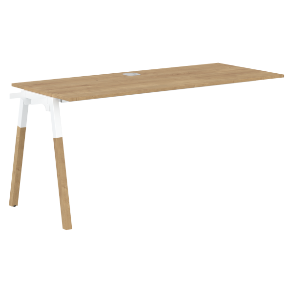 Элемент раб.станции Forta FIST 1567 1580x733x670 (Дуб Гамильтон/Белый премиум)