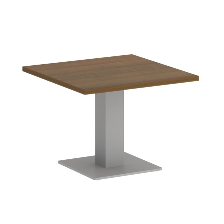 Стол журнальный квадратный VR.SP-5-60.2G 600x600x450 (Орех Гварнери/Серый Металл)