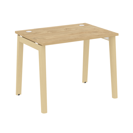 Стол рабочий на деревянных опорах Onix Wood OW.SP-1.7 980x720x750 (Тиквуд Светлый/Дуб Светлый)