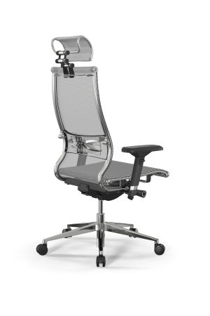 Кресло для руководителя Метта Samurai L2-5D - TS /Kc00/Nc00/D04P/H2cL-3D(M26.B32.G25.W03) (Белый)