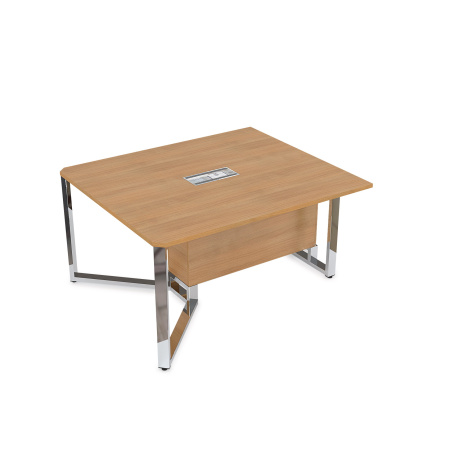 16СКН.122 Стол-квадрат бенч, начальный модуль  (1200x1200x750) (Romano | Металл Глянец)