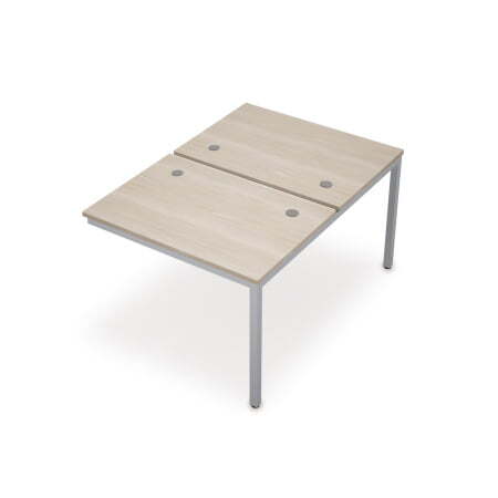 6МБК.277 Сдвоенные бенч-системы, конечный модуль (1000x1435x750) (Шамони светлый/Алюминий матовый)