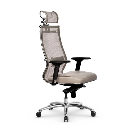Кресло для руководителя Метта Samurai SL-3.05 MPES (Темно-бежевый | Светло-бежевый)