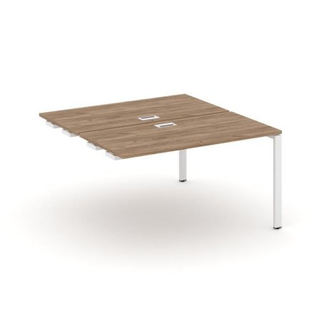 Стол-приставка к опорным элементам SN-6P.DPRS-024 (1580х1632х750) (Дуб Табак/Металл Белый)