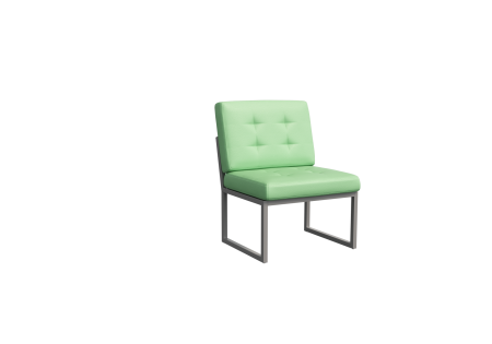 Диван одноместный NLT.D-1 (Kanzas 20/Металл Серый)