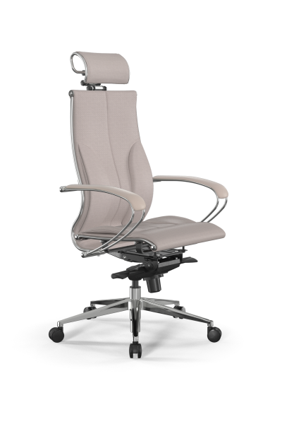 Кресло для руководителя Метта Samurai B2-10K - Infinity /Kc06/Nc06/K2cL/H2cL-3D(M06.B32.G11.W03) (Светло-бежевый)