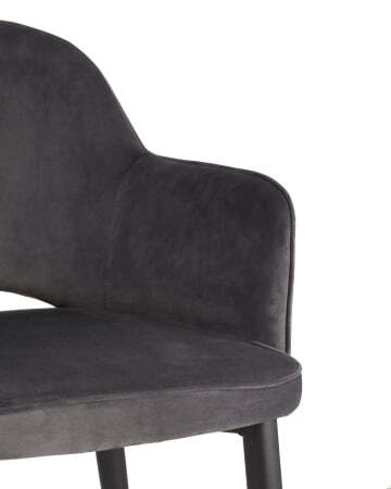 Стул Венера велюр серый (Стул Венера серый)