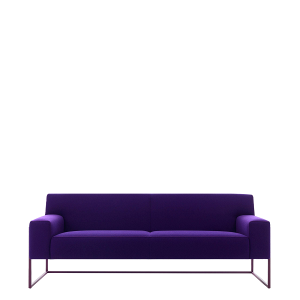 Диван офисный Феро (V-33) 2-х местный (Фиолетовый)