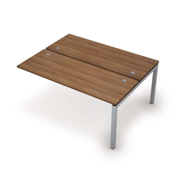 6МБК.5264 Бенч-система на 2 рабочих места, конечный модуль (1600x1235x750) (Шамони темный/Алюминий матовый)