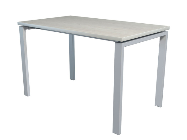 Стол NT 120x70 белое дерево/серый (Светлый/Белый)