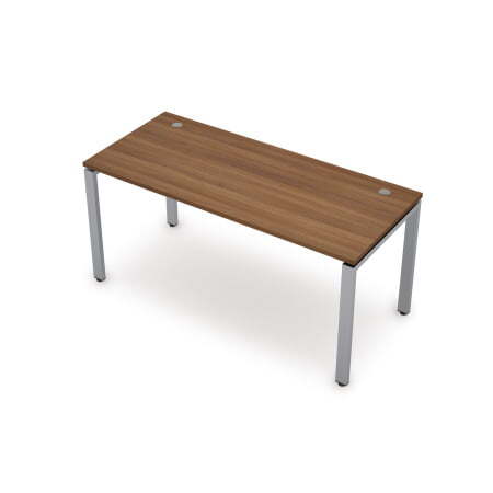 6М.667 Стол прямолинейный (1000x600x750) (Шамони темный/Алюминий матовый)