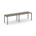 Рабочая станция 1 сторонняя SN-4P.ORS-012 (2360х700х750) (Тиквуд Светлый/Металл Антрацит)