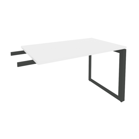 Брифинг-приставка на О-образном м/к Onix O.MO-BR-11 1180x720x750 (Белый Бриллиант/Черный металл)