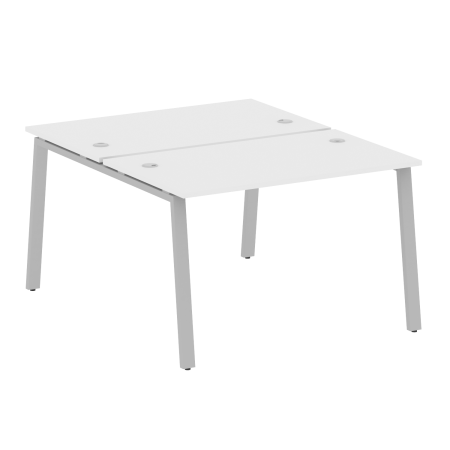 Рабочая станция Metal System Style БА.РАС-СП-2.2 1200x1475x750 (Белый/Серый металл)