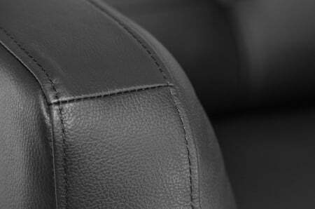 VOLTA Диван 2-местный (ЧЕРНЫЙ/КОЖА)