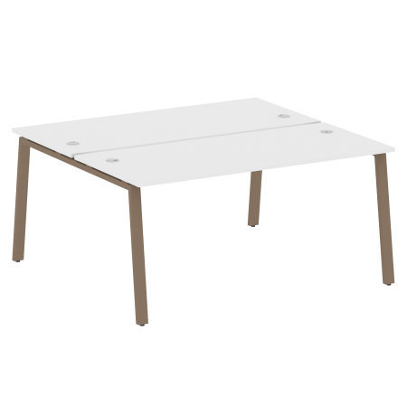 Рабочая станция Metal System Style БА.РАС-СП-2.4 1600x1475x750 (Белый/Мокко металл)