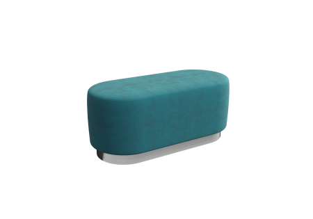 Пуфик PV-3 (Teddy 663/Серебро)