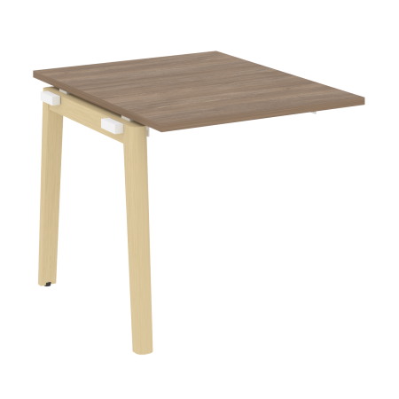 Проходной наборный элемент переговорного стола на деревянных опорах Onix Wood OW.NPRG-0 780x980x750 (Дуб Аризона/Дуб Светлый)