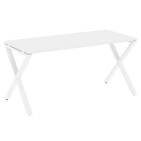 Стол рабочий VR.L-SRX-4.7 1580x720x750 (Белый Бриллиант/Белый металл)