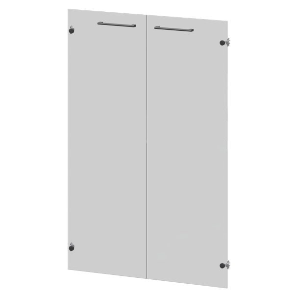 Фасады стеклянные Кортез KZF-38S(Ч)  784x4x1158 (Тонированный)