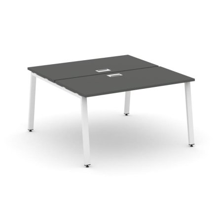 Рабочая станция 2-х сторонняя SN-6A.DRS-012 (1180х1432х750) (Антрацит/Металл Белый)