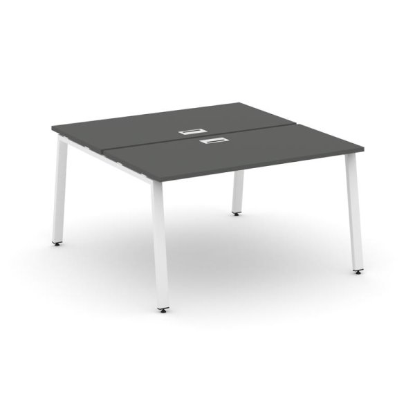 Рабочая станция 2-х сторонняя SN-6A.DRS-021 (980х1632х750) (Антрацит/Металл Белый)