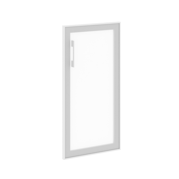 Дверь стеклянная в раме низкое LT.S-3 R (R) (Белый)