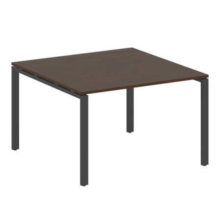 Переговорный стол 1 столешница Metal System Style БП.ПРГ-1.2 1200x1235x750 (Венге Цаво/Антрацит металл)