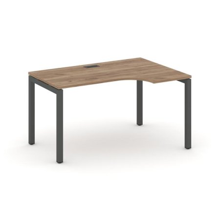 Стол рабочий эргономичный SN-5P.SPA-011(R) (1380х700/980х750) (Дуб Табак/Металл Антрацит)